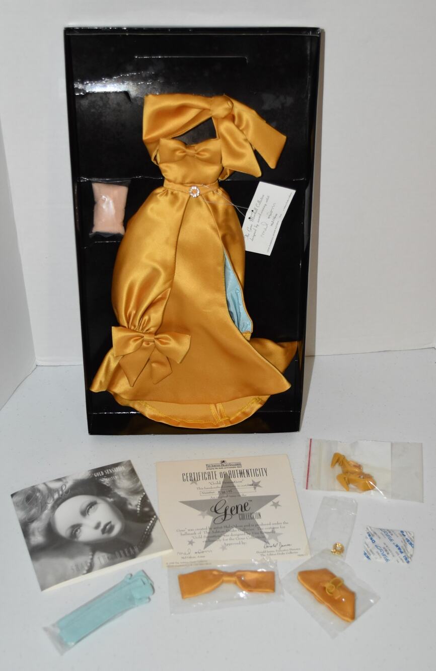 Gene Marshall "Gold Sensation" Outfit, Box & COA - Ashton Drake